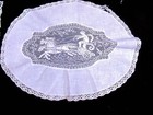 3 Pc  Vtg  Figural Lace Cutters Sewing Craft Repurpose Peacock Mermaids Chariot