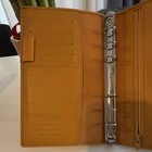 Rare Filofax Calipso Compact Leather Organizer Organiser Planner Deluxe Yellow