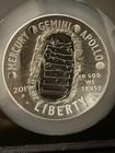 Ngc Pf70 Ultra Cameo 2019-p Us Apollo 11 One Dollar 5 Oz 999 Silver Coin-046
