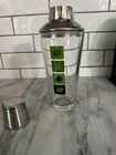 Mid Century Modern Pop Art Olives Martini Vintage Glass Cocktail Shaker