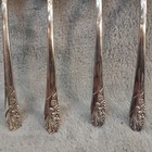 Spoons Evening Star Oneida Community Table Silverplate Lot Of 4 Vintage