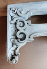 Architectural Salvage Ornate Victorian Wood Pediment White Two Sided 24   1