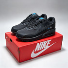 New Nike Air Max 90 black Blue  Sport Shoes Men s Basketball Shoes Us Size 8-13