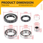 Rear Differential Bearing Seal Kit For Honda Rancher 420 Trx420 Foreman 500 520 