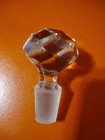 Vintage Large 2 7 8    Clear Glass Decanter Or Perfume Bottle Stopper