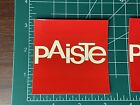 Paiste Cymbal Drum Sticker Red With White New 2 Hats Ride Crash Bumper Bass Drum