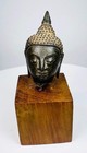 Ancient Asian Bronze Buddha Head   Circa 17th - 18th Century