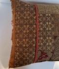 Croscill Galleria Accent Pillow Corded Red Gold Brown Home Decor 19   x 14    Read