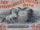 Rare 1858 Monongahela Valley Bank Pennsylvania Pa  10 Bank Note