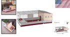 Extra-large Rabbit Cage For Comfort  Includes Hutch  Water Bottle  Feeding Bowls