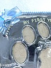 Bright Futur My First Year Silver Photo Frame 11 X 9 In 