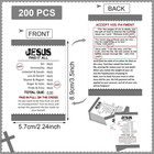 200 Pcs Gospel Tracts Salvation Cards Kjv jesus Paid It All