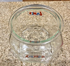 Vintage Advertising Lance Glass Cookie cracker Jar Store Display 6 5  Red Lid