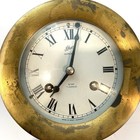 Vintage Brass Schatz 8 Day 7 Jewels Ships Bell Clock For Repair