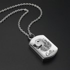 Custom Dog Portrait Necklace Pet Urn Cremation Pendant Ashes Memorial Necklace