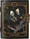 7x5 Book Of Spells Leather Journal Grimoire Witch Notebook Vintage Diary