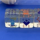 Vintage Invisible Games Poker Dice Clear Acrylic Y2k Frutiger Aero Style