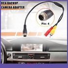 Car Camera Adapter 4 Pin To Rca Adapter M12 4-pin Male To Rca Av Male Dc Female