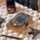 400 Page Large Cat Vintage Handmade Leather Journal  Grimoire Fat Journal Blank 