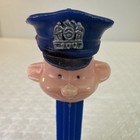 Vintage - No Feet Pez Dispenser - Police Officer W  Hat Badge No 100 - Hong Kong
