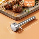 Seqiuay Falafel Scoop Maker  Stainless Steel Press Small  Round 4 Cm