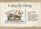 Cow Bathhouse Sign Metal Tin Bathroom Wall Art Cows Bathtub Tub Bath Decor Gift