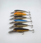  6  Vintage Rapala Deep Diver 90 Crankbait Fishing Lures Lot Of 6