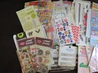 Huge Lot Scrapbooking Supplies Stickers Paper Embellishments Some Open Packs