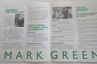 Mark Green New York Senator Political Brochure 