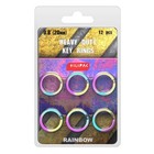 Small Key Rings 0 8 In  20mm  - Heavy Duty Key Ring Bulk For Crafts - Split C   