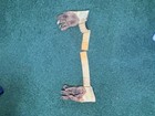 Bruce Bolt Batting Gloves Yellow Long Cuff Strapped