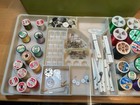 Wil-hold Wilson Vintage Sewing Box W  2 Removable Trays   Supplies