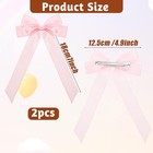 2 Pcs Pink Hair Bow Silky Satin Hair Bows And Ribbons Pink Alligator Clips Fo   