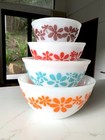 Vintage Agee Pyrex Daisy Chain Nesting Bowl Set