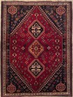  14411 Semi-antique Fine Qashqaei Oriental Rug