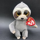 3 Ty Beanie Boo Bag Charm Clips Keyrings Dangler Sloth  Cassidy Cat  Heather Cat