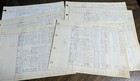 Vintage 1950s Lot Of 15 Accounts Receivable Ledger Pages     Handwritten Ephemera