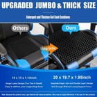 20  Gel Seat Cushion For Long Sitting Pressure Relief jumbo thick  - Wheelchair