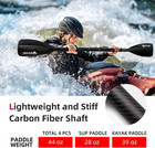 1 X 4 Section Carbon Sup Paddle kayak Oar  Adjustable Stand Up Paddleboard Paddl