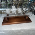 Bar Original Ship In A Bottle Decanter With Stand Never Used 