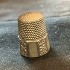 Ornate Antique Vintage Sterling Silver Thimble - Victorian Era Sewing 4 14 Grams