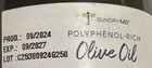 Gundry Md Polyphenol-rich Olive Oil  Cold Pressed  Organic  Authentic