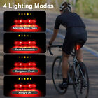 2x Usb Rechargeable Led Bike Tail Light Bicycle Safety Cycling Warning Rear Lamp