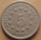 Attractive 1868 Ef-au Shield Nickel With Light Obverse Die Cracks