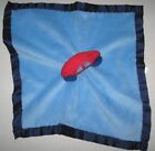 Nursery Rhyme Red Car Blue Security Blanket Baby Lovey Rattle Plush Satin Toy