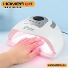 Professional 81-led Uv Nail Lamp Gel Dryer With Timer     Salon Manicure Tool
