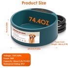 Winter Heated Water Bowl 74 4oz Pet Warm Water Bowl Dog Cat Water Feeder Bowl Us
