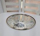 Vintage 10  Silver Serving Charger Plate By Wallace Melford  C 6539