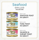 Purina Fancy Feast Grilled Food  Wet Cat Food  Seafood  3 Oz Cans  60 Pack 
