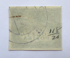 Poland Postage Stamp Scott 116 Wheat And Castle 1k Blue Imperf 1919 Used